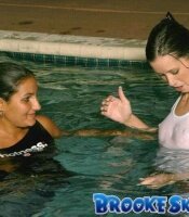 Brooke Skye gettin wet