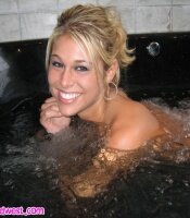 Melissa in the tub